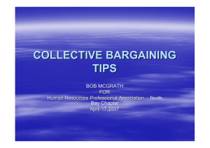 Collective Bargaining Tips