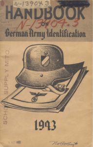 Handbook on German Army Identification - All