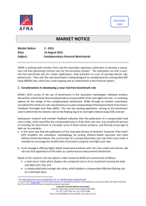 market notice - The Australian Financial Markets Association