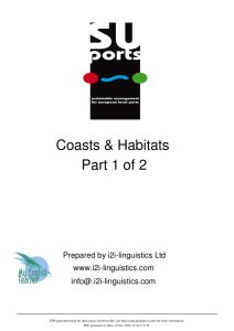 Coasts & Habitats Part 1 of 2 - Département de la Seine