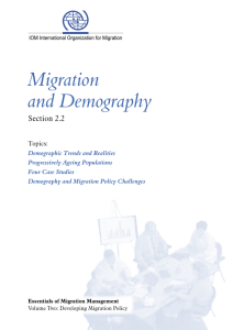 Migration and Demography - Regional Conference on Migration