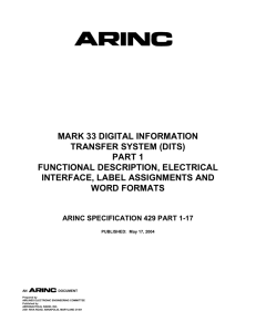 ARINC Specification 429, Part 1