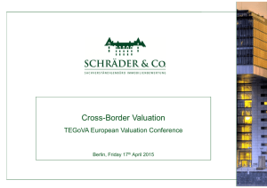 Cross-Border Valuation