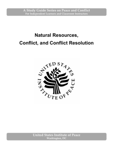 Natural Resources, Conflict, and Conflict Resolution (2007)