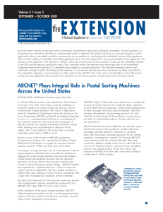 ARCNET® Plays Integral Role in Postal Sorting Machines Across