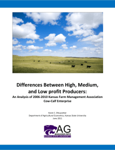 Differences Between High, Medium, and Low profit Producers: