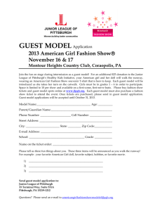 Guest model applications - The Junior League of Pittsburgh