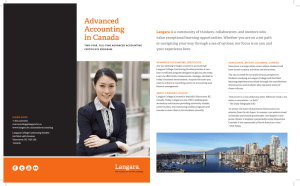 Advanced Accounting in Canada