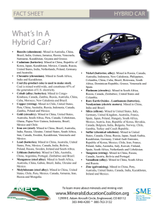 What's In A Hybrid Car? - Minerals Education Coalition