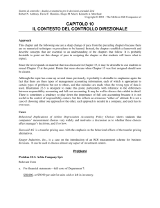 CAPITOLO 10 IL CONTESTO DEL CONTROLLO DIREZIONALE