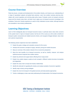 Course Overview Learning Objectives