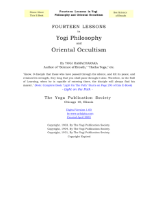 Yogi Philosophy Oriental Occultism