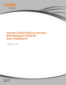 Riverbed Certified Solutions Associate – WAN Optimization (RCSA