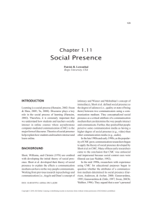 Social Presence - Wiki para o Stoa