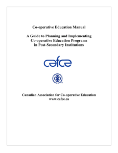 CAFCE Co-operative Educational Manual