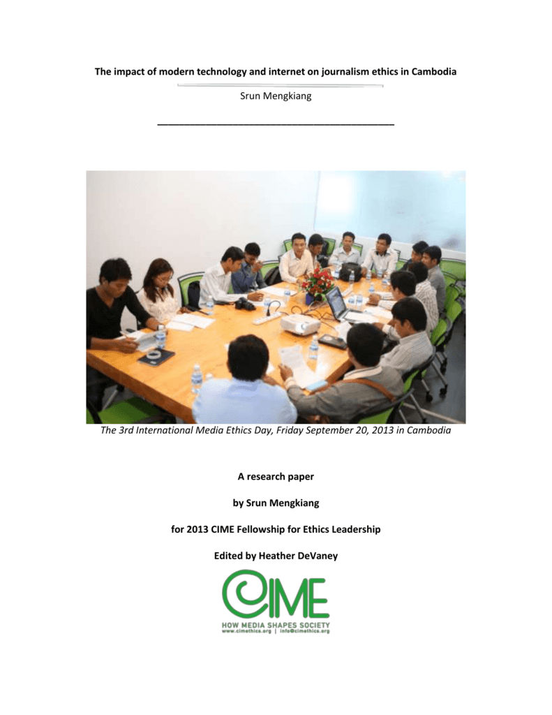 Essay journalism ethics