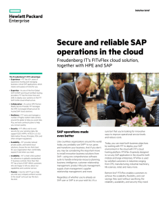 Secure and reliable SAP operations in the cloud with Freudenberg