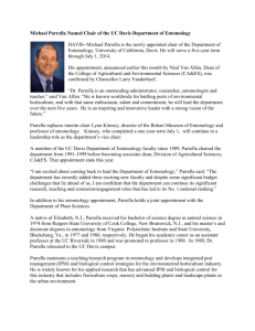 Michael Parrella Named Chair of the UC Davis