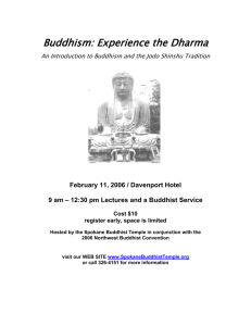 Buddhism: Experience the Dharma