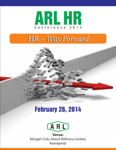 HR conference 2014 - Attock Refinery Limited