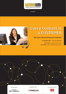 Every Contact is a Customer
