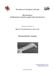 Thermo-Electric Actuator