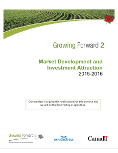 Market Development and Investment Attraction 2015-2016