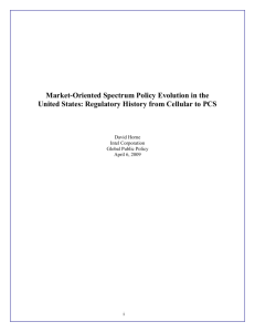 Market-Oriented Spectrum Policy Evolution in the United States