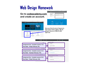 Web Design Homework