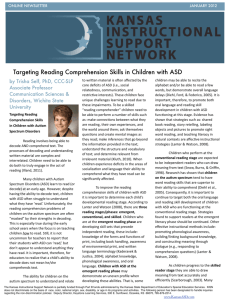 Targeting Reading Comprehension Skills in Children with ASD