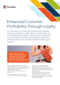 Enhanced Customer Profitability Through Loyalty PDF