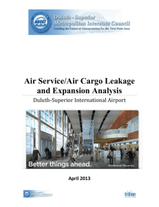 DLH Air Service/Air Cargo Leakage and Expansion Analysis
