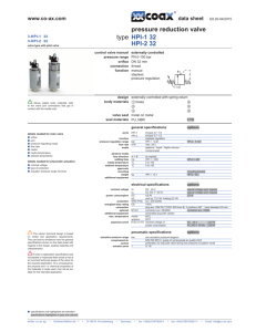 pressure reduction valve HPI-1 32 HPI-2 32 type - müller co