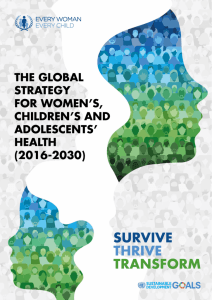 report - The Global Strategy For Women's, Children's And
