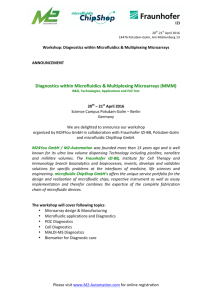 Diagnostics within Microfluidics & Multiplexing - M2