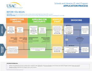 Application Process Flow Chart - Universal Service Administrative