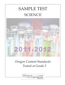 sample test - Oregon Department of Education