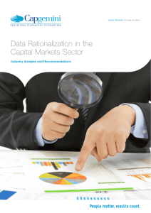 Data Rationalization in the Capital Markets Sector