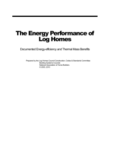 The Energy Performance of Log Homes