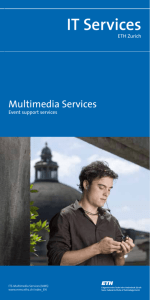 Multimedia Services - Event support services
