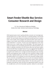 Smart Feeder/Shuttle Bus Service - National Center for Transit