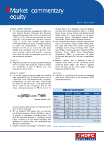 Weekly Commentary from 17-Sep-2007 to 21-Sep-2007