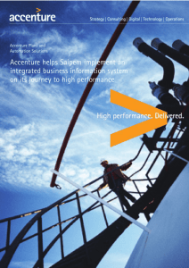 Accenture helps Saipem implement an integrated business