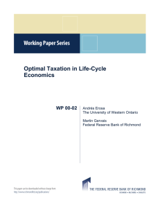 Optimal Taxation in Life-Cycle Economies