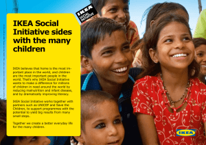 the IKEA Social Initiative Brochure!