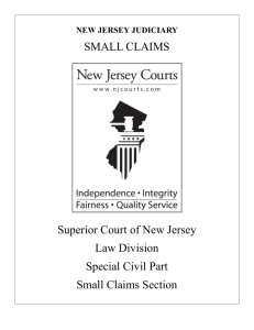 Small Claims - New Jersey Courts
