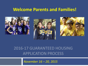 Parents and Families! - UC Irvine Student Housing