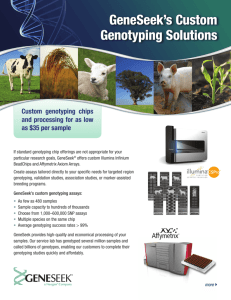 GeneSeek Custom Genotyping Solutions