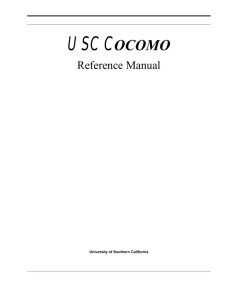 USC COCOMO