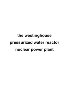 the westinghouse pressurized water reactor